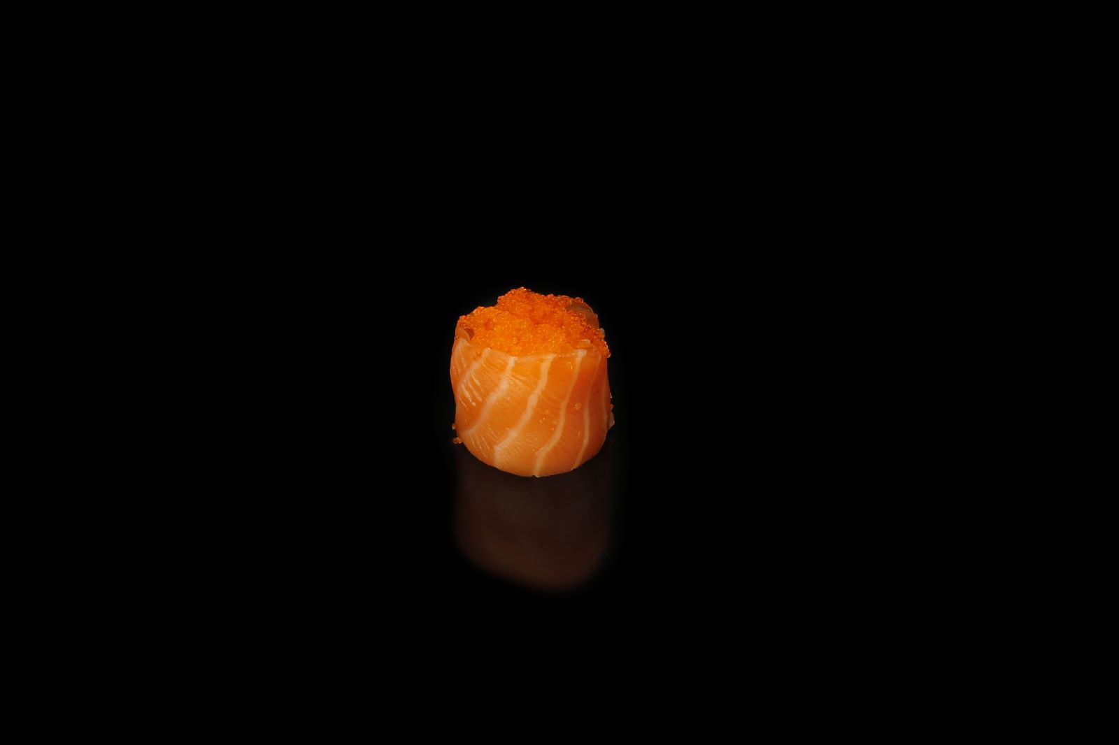 8. Salmon masago nigiri